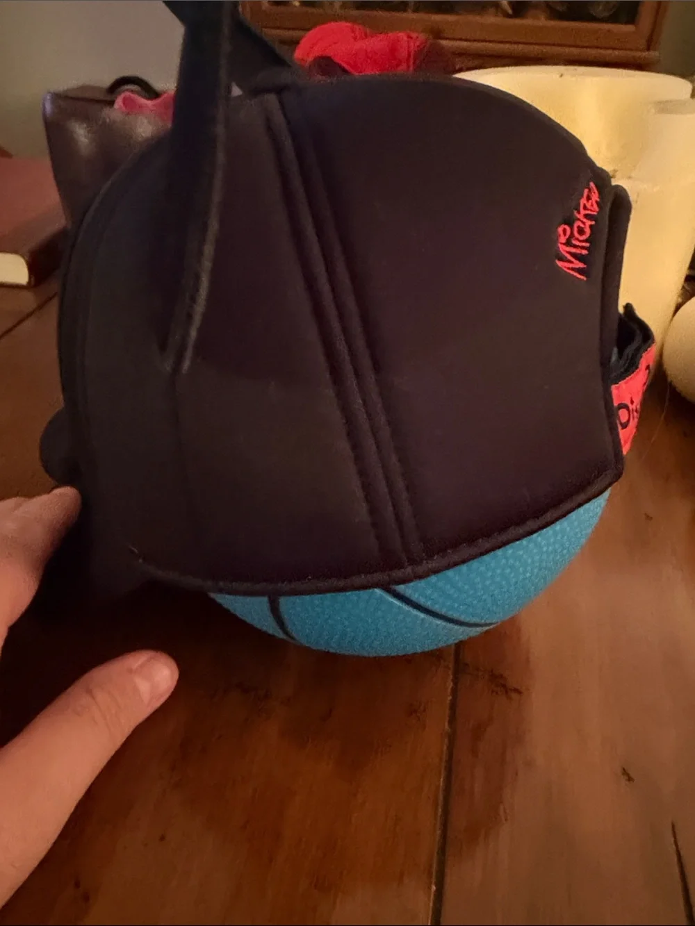 Kids Black Character Ear Cap with Face Detail